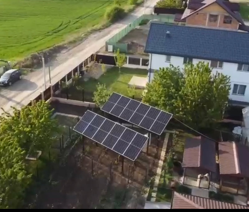 Sistem Fotovoltaic Monofazat 6.48Kw/h - Structura Inaltata - Valea Lupului, Iasi